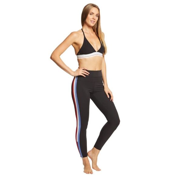 Spiritual Gangster Striped zip bottom Track Tights L - Picture 1 of 9